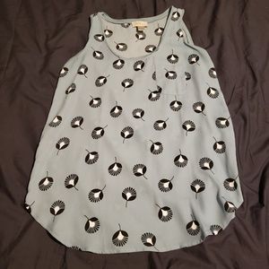 THE LOFT Powder blue chiffon tank